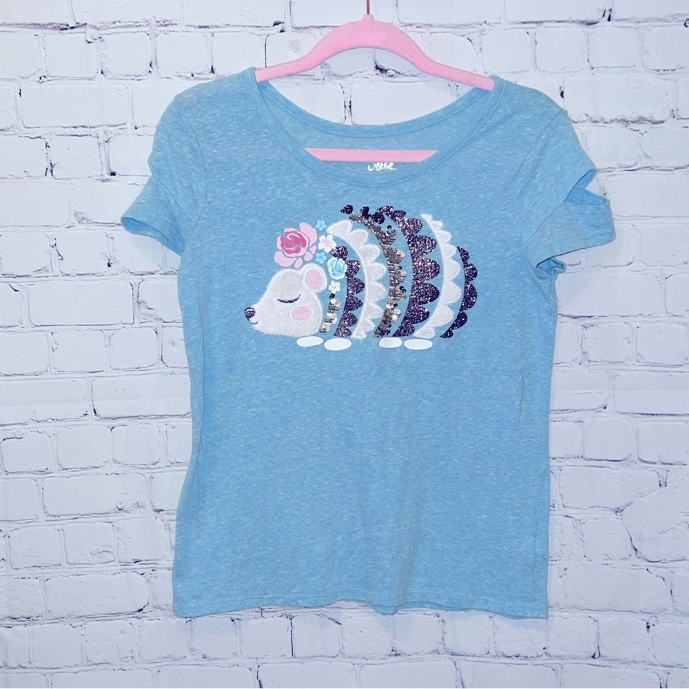 Justice Short Sleeve Porcupine Shirt 14/16